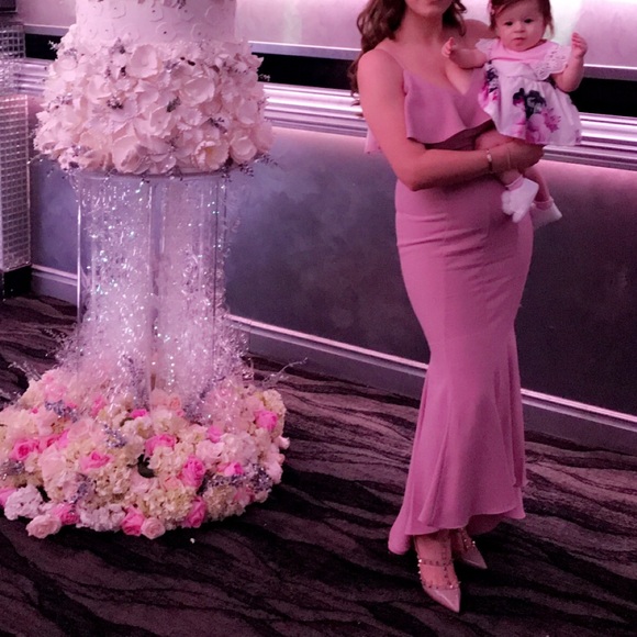 Aqua - High/Low Ruffled Gown - 100% exclusive - Picture 3 of 3